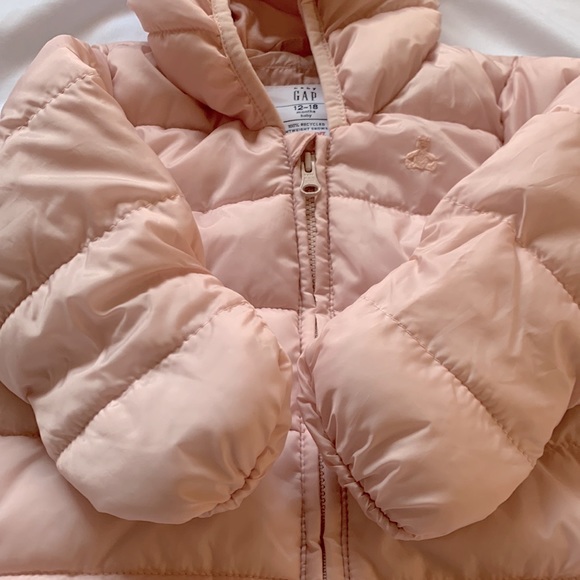 Baby Gap ColdControl Puffer One-Piece, misty rose pink size 12-18 months - Picture 7 of 16